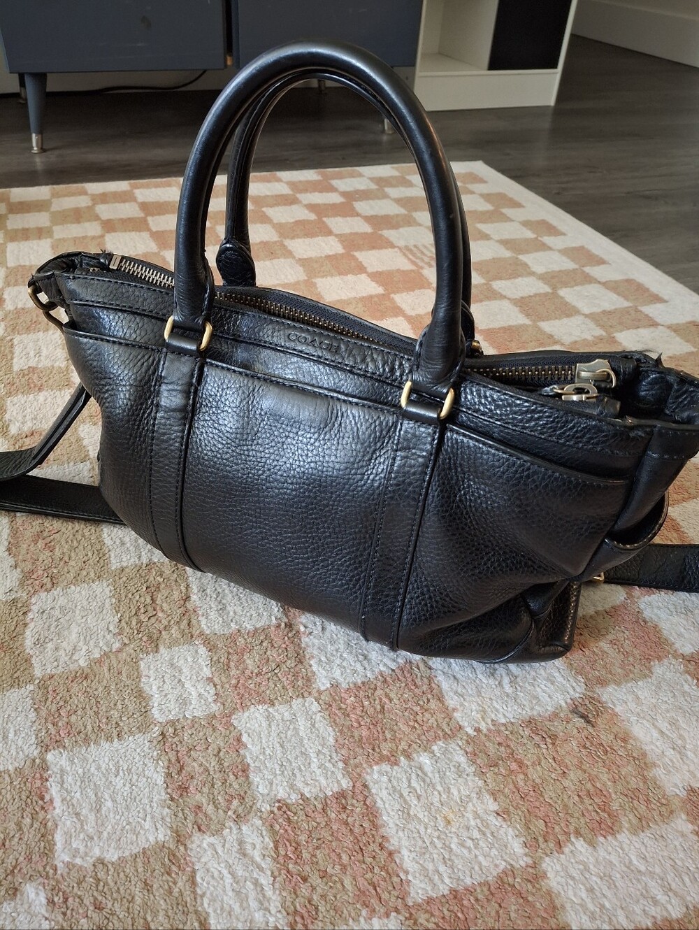 Coach heavier black Metropolitan bag